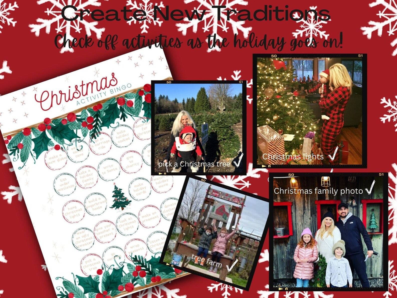 Family Activity Bingo | 96 Fall/winter/halloween/christmas Activities ...