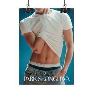 Ateez Seonghwa Drucke | Kpop Wall Art Goldene Stunde Pt 3 Poster | Seonghwa Kpop Raum Dekor | Glänzende oder matte Oberfläche | Mehrere Größen