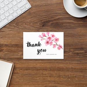 Blumen Danke-Postkarten-Set, Hochzeitseinladungen, Party-Dankeskarten, personalisierte Grußkarten, Geschenkumschläge