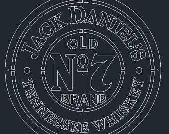 Jack Daniels Sign DXF cut file