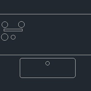 May include: A white metal panel with a circular cutout, a rectangular cutout, and a larger rectangular cutout with a smaller rectangular cutout inside. There are several small circular cutouts along the bottom edge of the panel.