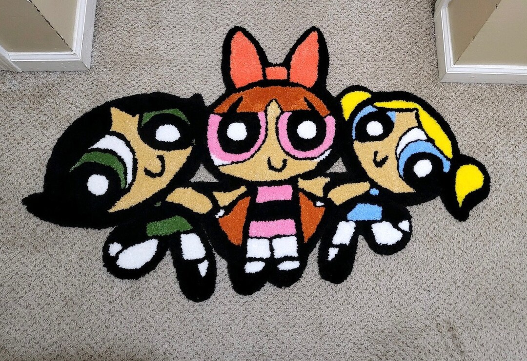 Powerpuff Girls Rug Custom Rug Girl Rug Etsy