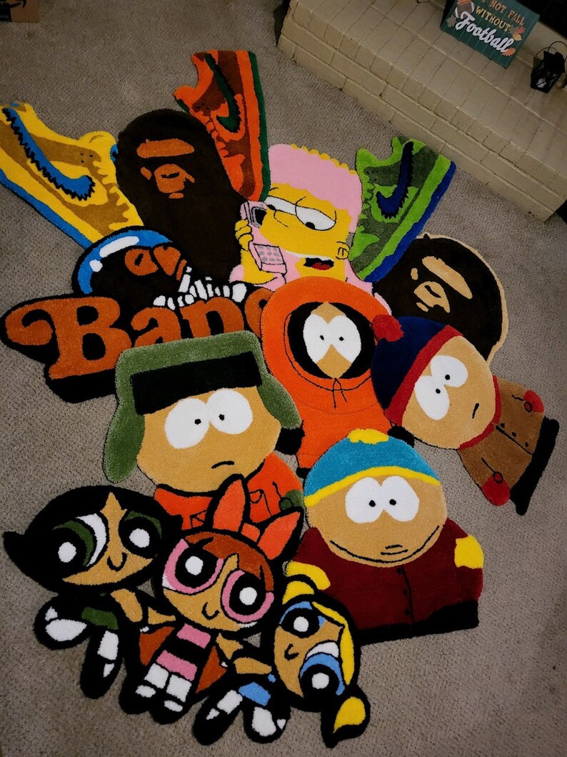 Powerpuff Girls Rug Custom Rug Girl Rug Etsy