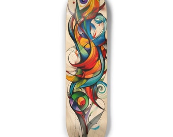 Original Art Skateboard Deck - Unique Design