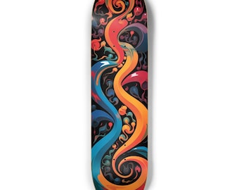 Original Art Skateboard Deck - Unique Design