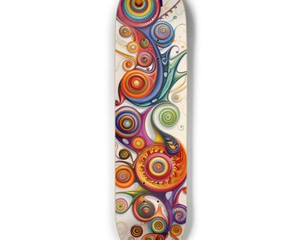 Original Art Skateboard Deck - Unique Design