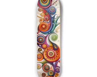 Swirls - Skateboard Deck, 8.5"