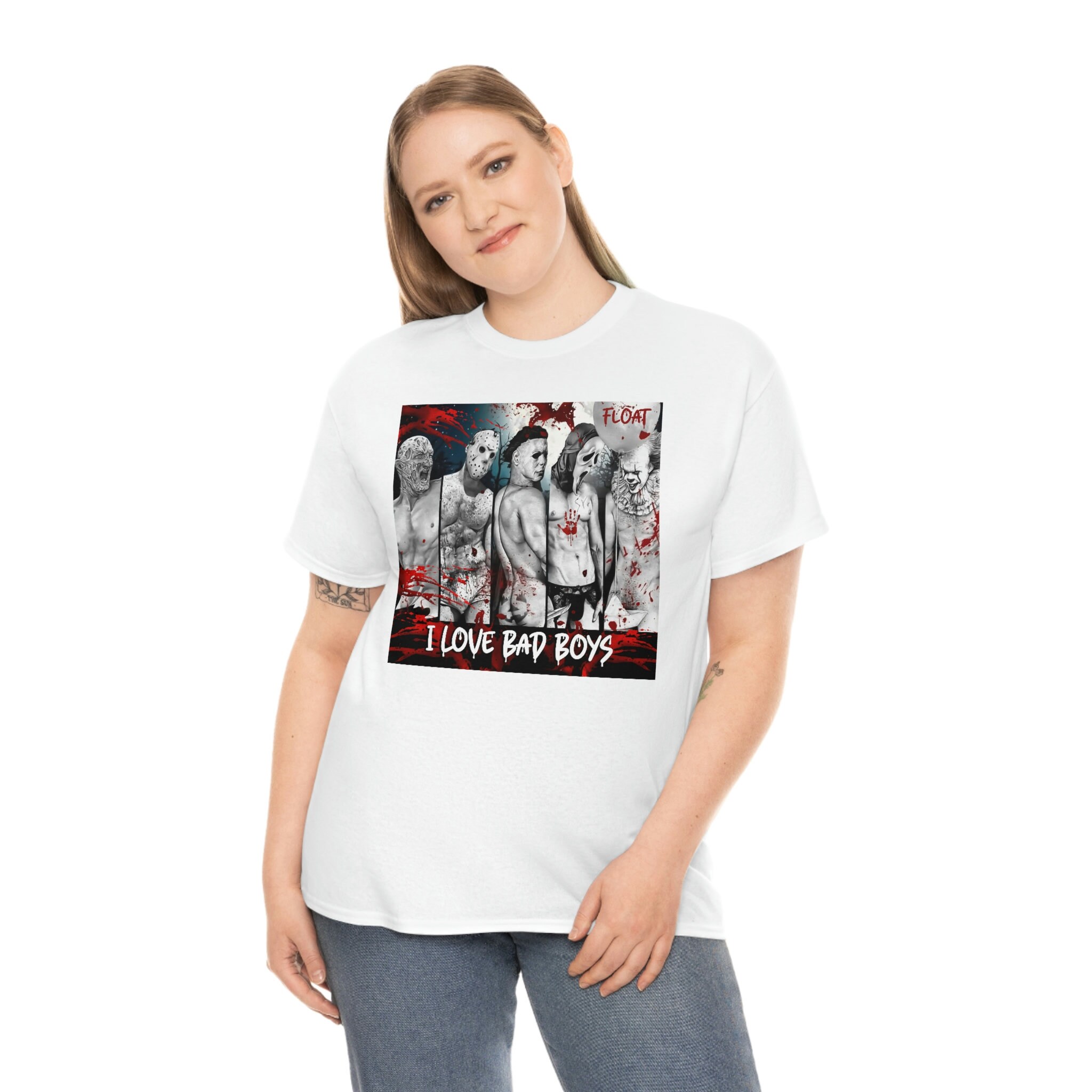 I Love Bad Boys Shirt, Classic Bad Boy Tshirt, Horror Movie Classics