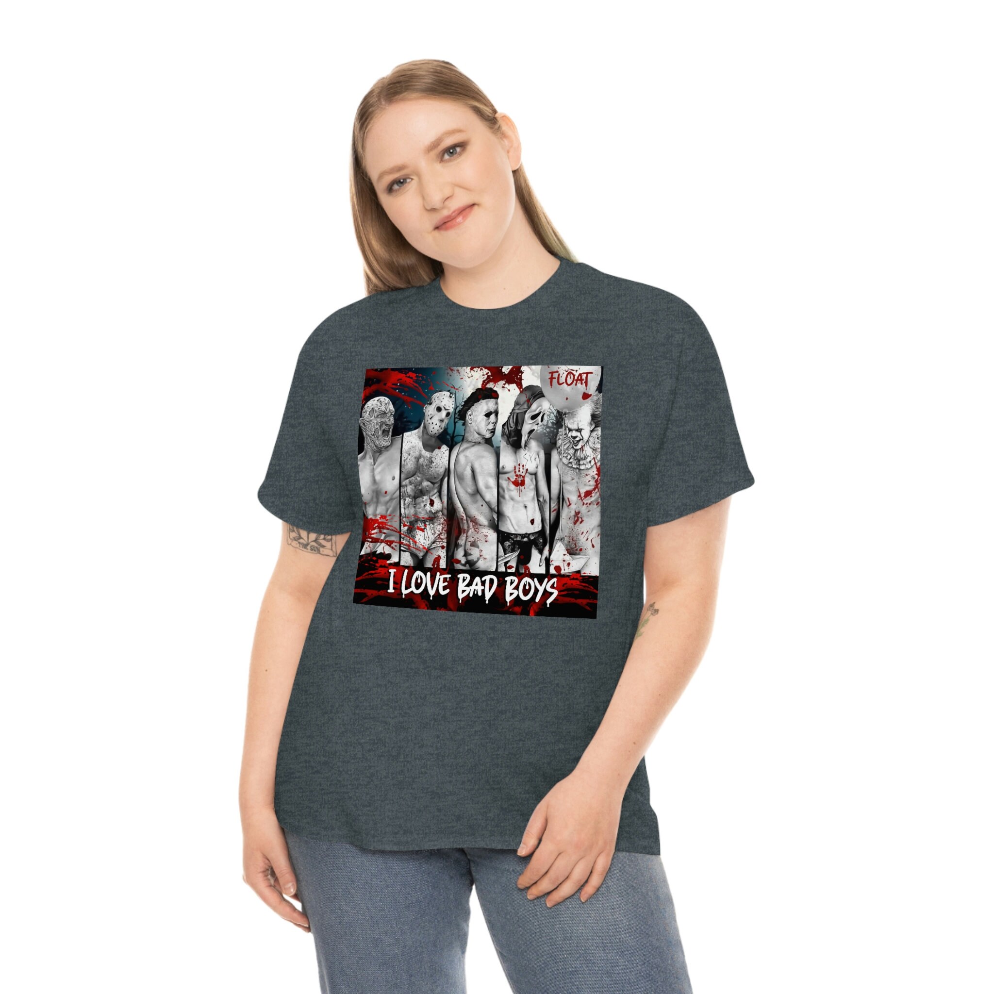 I Love Bad Boys Shirt, Classic Bad Boy T-shirt, Horror Movie Classics ...