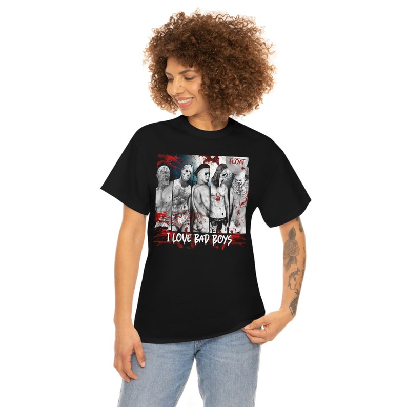 I Love Bad Boys Shirt, Classic Bad Boy Tshirt, Horror Movie Classics