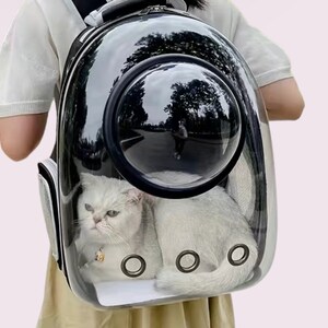 Space Capsule Cat Pet Backpack and TSA Airline Carrier for Dog, Gift for Cat Person Cat Backpack Kitten Carrier, Cute Gift for cat lover