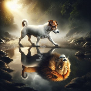 Jack Russell, corazón de león (Ejemplo de maqueta) Amo a los perros