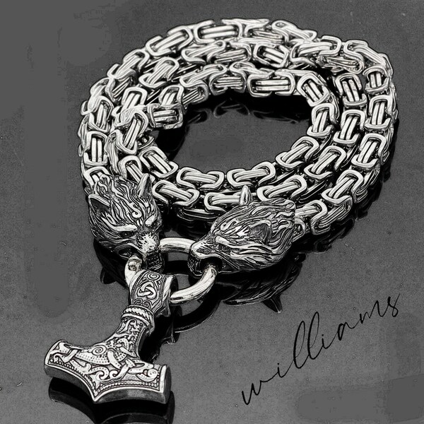 Thors Hammer Necklace Etsy