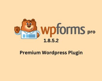 WPForms Pro 1.8.6.4 Premium Wordpress Plugin Form Builder Champs personnalisés pour votre site Web + quelques modules complémentaires avec une ancienne version 1.6.3 CAPTCHA