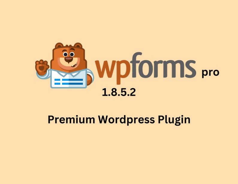 UPDATED WPForms Pro 1.8.6.4 Premium Wordpress Plugin Form Builder Custom Fields for your Website Some Add Ons w Older Version 1.6.3 CAPTCHA image 1