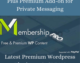 Ultimate Membership Pro Wordpress Plugin + Private Messaging Add-on 100% SCHONE BESTANDEN - GPL Download versie 12.0.1