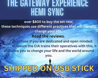 CIA Developed Brainhacking, The Gateway Experience Full Collection & Manuals - Change your life today, Waves 1-8 on PHYSICAL USB Shipped