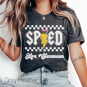 Personalisiertes SPED-Lehrer-Shirt, Sped-Lehrer-Geschenk, SPED-Team-Shirts, Sonderpädagogik-Kader, individuelles Namens-Lehrer-Shirt für Sonderpädagogik