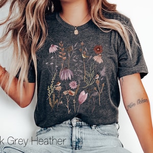 Vintage Cottagecore Shirt,Nature Lover Shirt,Botanical Tee, Garden Lover T-Shirt,fairycore shirt,naturecore Tshirt,boho tshirt,Bird shirt