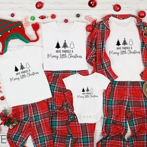 Have Yourself A Merry Little Christmas Shirt,Christmas Family Shirts,Matching Family Christmas T-Shirts,Minimal Christmas t-shirt,Xmas Tees