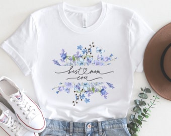 Wildblumen Mom Shirt, Blumen Shirt, Muttertagsgeschenk, Beste Mama aller Zeiten T-Shirt, Geschenk für sie, Floral Grafik T-Shirt, Wildblumen T-Shirt, Geschenk für Frauen
