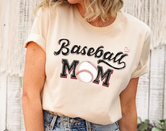 Baseball Mom shirt,Baseball Game Day Shirt for Women,Mom Baseball Shirts,Sports Mom tee,Distressed Baseball Tee,Baseball Shirt For Women