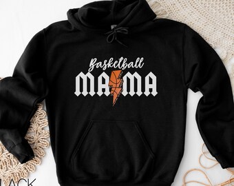 Sudadera con capucha de mamá de baloncesto, sudadera de baloncesto para mamá de baloncesto, camisa de mamá de baloncesto, sudadera de mamá, sudaderas de baloncesto para mujeres, regalo de mamá