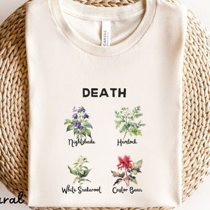 Plant Shirt,Deadly Plants Shirt,Botanical T-Shirt,Plant Lover Shirt,Gardener Gift,Gardener T-Shirt,Cottagecore Shirt,Floral Graphic Tee