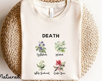 Plant Shirt,Deadly Plants Shirt,Botanical T-Shirt,Plant Lover Shirt,Gardener Gift,Gardener T-Shirt,Cottagecore Shirt,Floral Graphic Tee