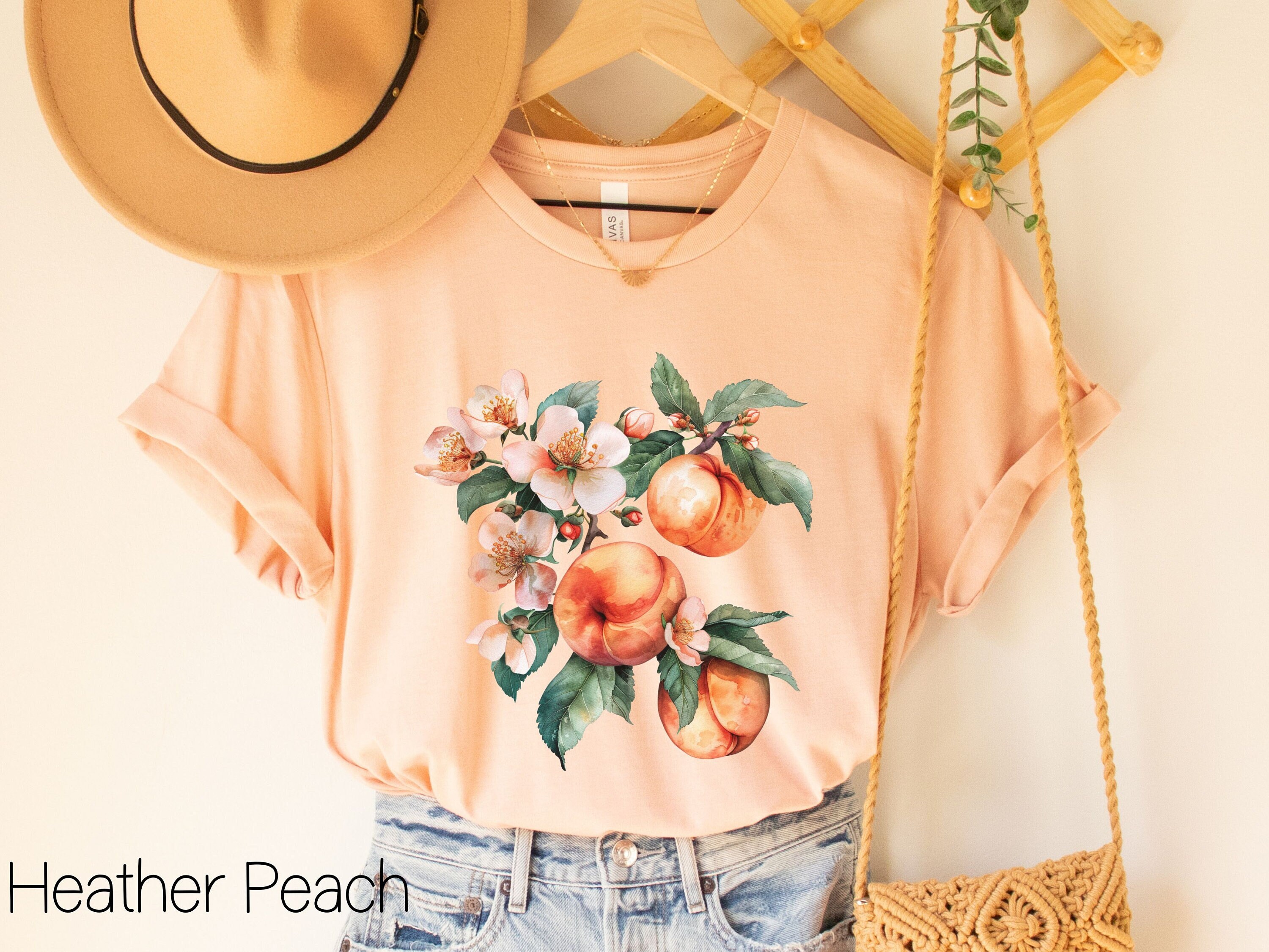 Peach Fruit T Shirt - Etsy