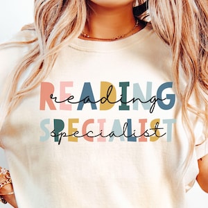 Comfort Color Reading Specialist Shirt, Reading Teacher Shirt, Literacy Coach T-Shirt, Reading Teacher Gift, Elementary School Reading Coach