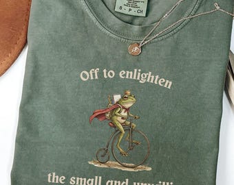 Comfort Colors® Funny Frog Teacher Shirt, Frog Meme Shirt, Elementary School Shirt, Back to School, Teacher Appreciation, Literary Teacher