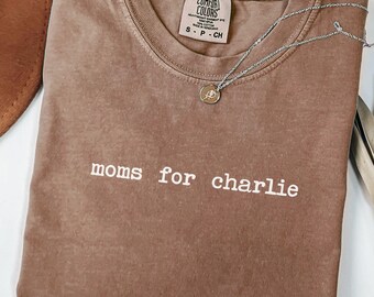Moms For Charlie Freedom Comfort Colors Shirt, Moms Raising Patriots Shirt, Womens Patriotic Mom Shirt, Conservative Mom, American Mama Tee