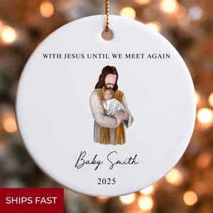 Custom Miscarriage Religious Keepsake Ornament, Miscarriage Memorial Christmas Ornament, Infant Baby Loss Gift, Stillborn Sympathy Gift