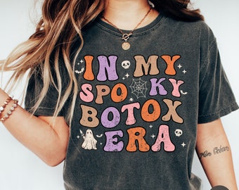 Spooky Botox Injector Era Comfort Colors Shirt, Retro Halloween Botox Shirt, Dysport Dealer, Nurse Injector TShirt, Groovy Dermatology Shirt