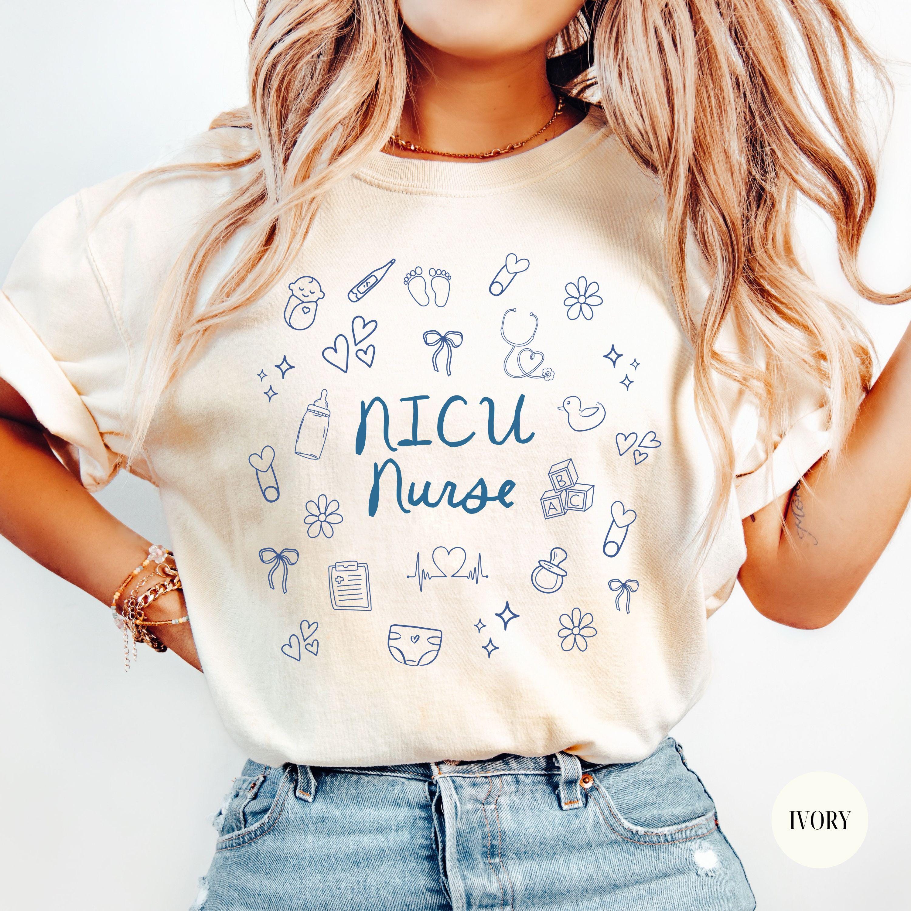 NICU RN Coquette Bows Shirt Neonatal Nurse Retirement Gift Neonatal Icu Nurse Appreciation Minimal Nicu Neonatal Nurse Practitioner TShirt