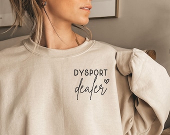 Sudadera de distribuidor de Dysport, sudadera de enfermera estética, sudadera de Dysport, jersey de enfermera inyectora, jersey de inyector, regalo de enfermera estética