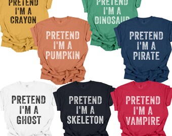 Funny Halloween Party Shirts, Adult Halloween Costume, Pretend I'm A Ghost Shirt, Last Minute Halloween Costume, Crayon Costume, Group Shirt
