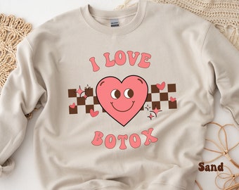 Botox Dealer Valentine's Day Sweatshirt, Esthetician Valentine Gift, Cute Esthetician Medspa Gift, Beauty Esthetician Sweater, Retro Style