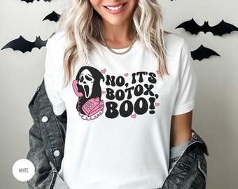 Funny Retro Botox Halloween Shirt, Retro Halloween Botox Dealer Crewneck Shirt, Aesthetic Nurse Injector Halloween Shirt, MedSpa Shirts