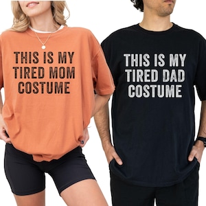 Funny Couples Halloween Shirts for Mom and Dad, Matching Trick or Treat Halloween Costumes, Halloween Party Shirts, Mommy and Daddy Shirts