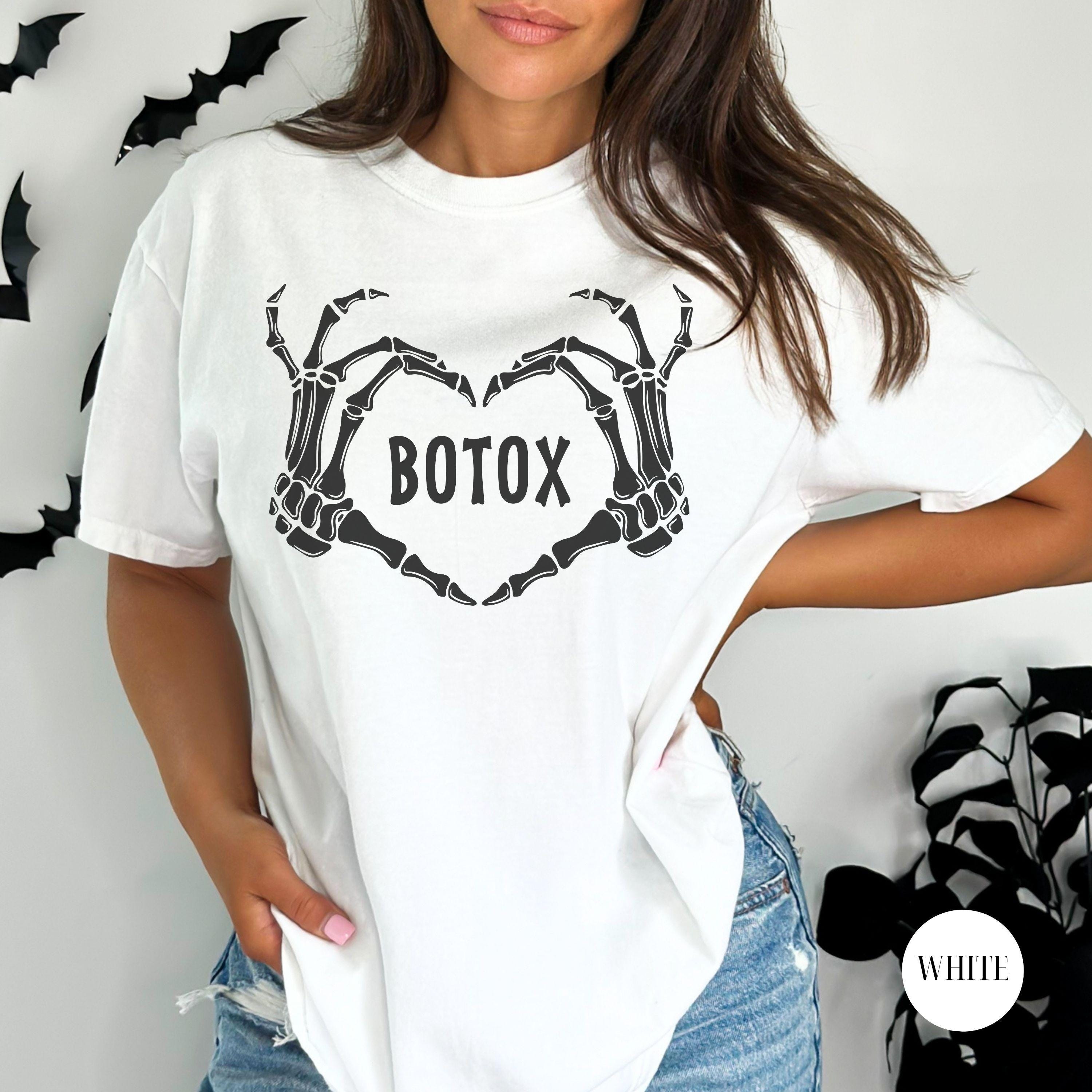 Botox Dealer Skeleton Halloween Shirt, Spooky Aesthetic Nurse Injector ...