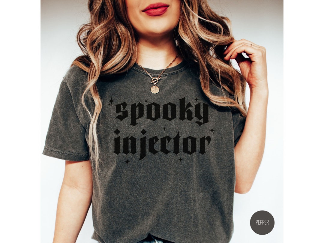 Spooky Aesthetic Injector Halloween Shirt, Retro Halloween Nurse ...