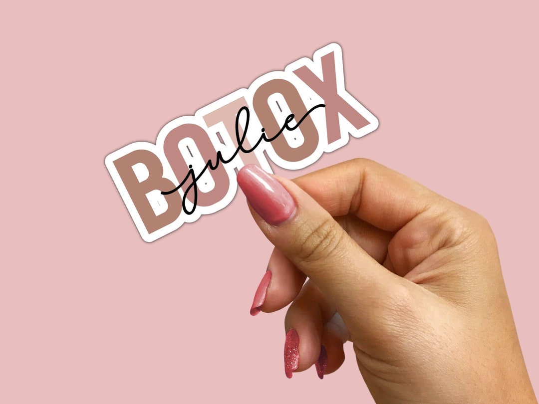 Personalized Botox Water Bottle Sticker, Custom Aesthetic Nurse ...