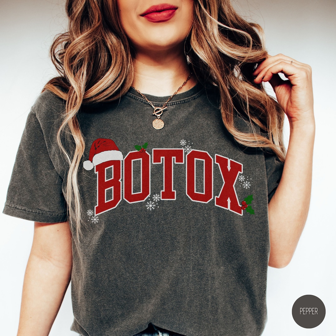 Botox Varsity Christmas Shirt Holiday Botox Dealer Tshirt - Etsy