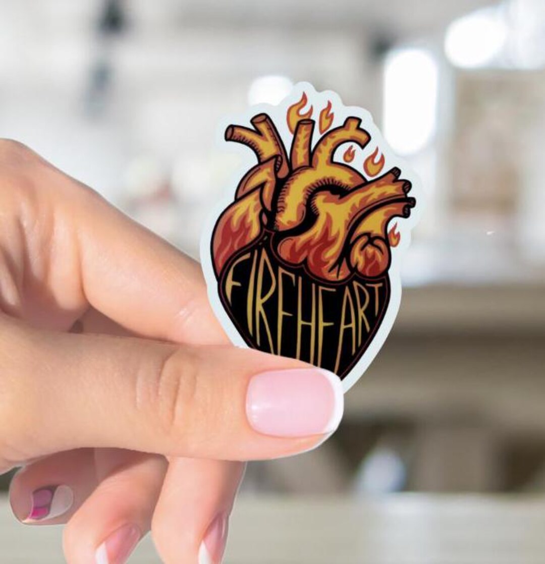 Fireheart Sticker Fireheart Sticker - Etsy