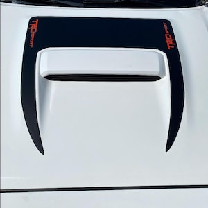 Toyota Tacoma 2016-2023 TRD Sport and TRD Pro Models Anti-Glare Hood Scoop Surround with optional custom lettering