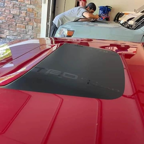 Toyota Tacoma Hood Scoop Anti-glare Decal With Custom Lettering