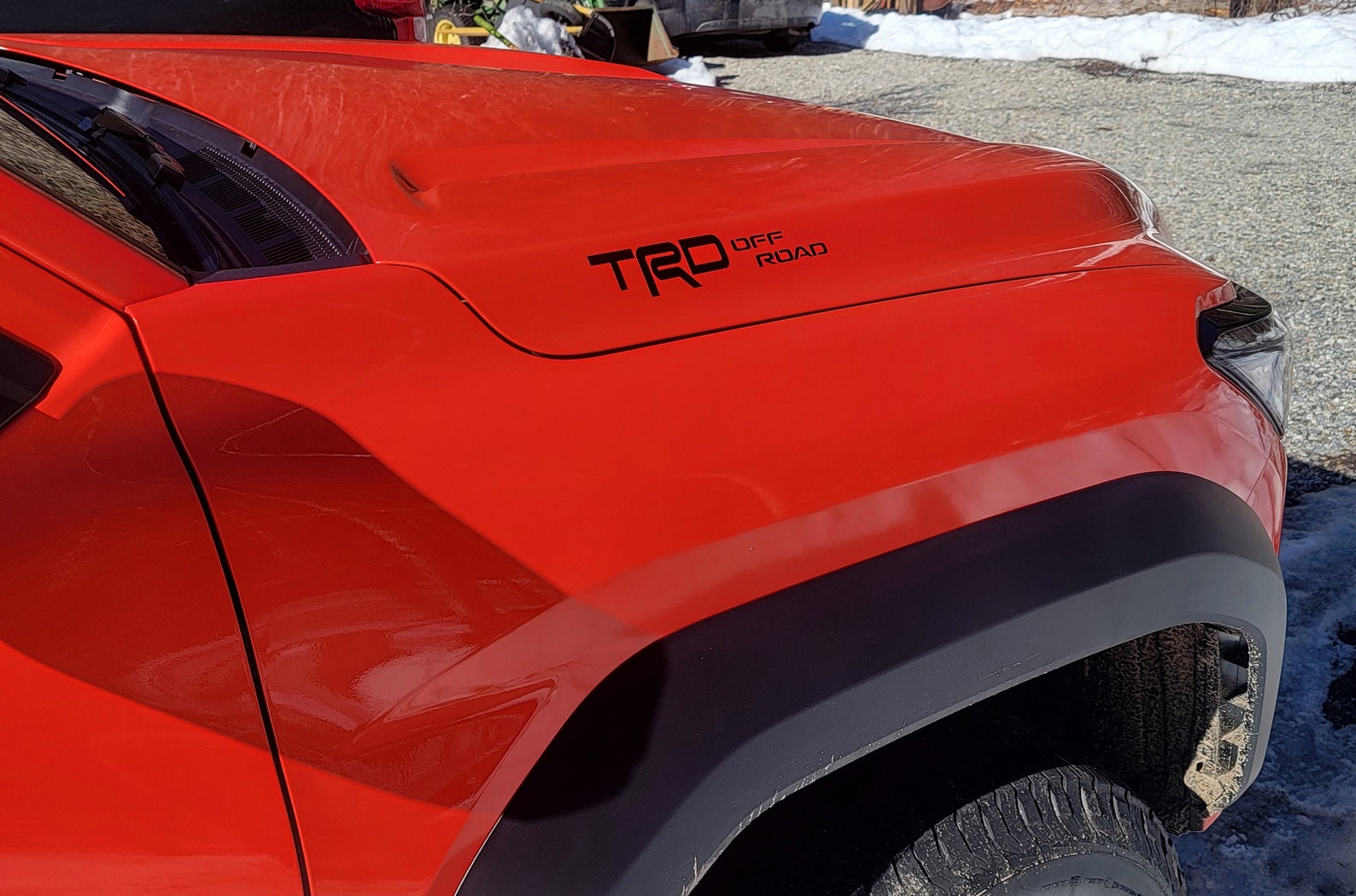 2025 + Toyota 4runner 6th Generation Hood Lettering Decal Set (TRD Off ...