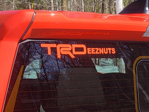 “ ONLY 3D decal ”NARDI x TRD CustomMade Trdeeznuts Vinyl Decal Sticker for Toyota Cars and Trucks Funny